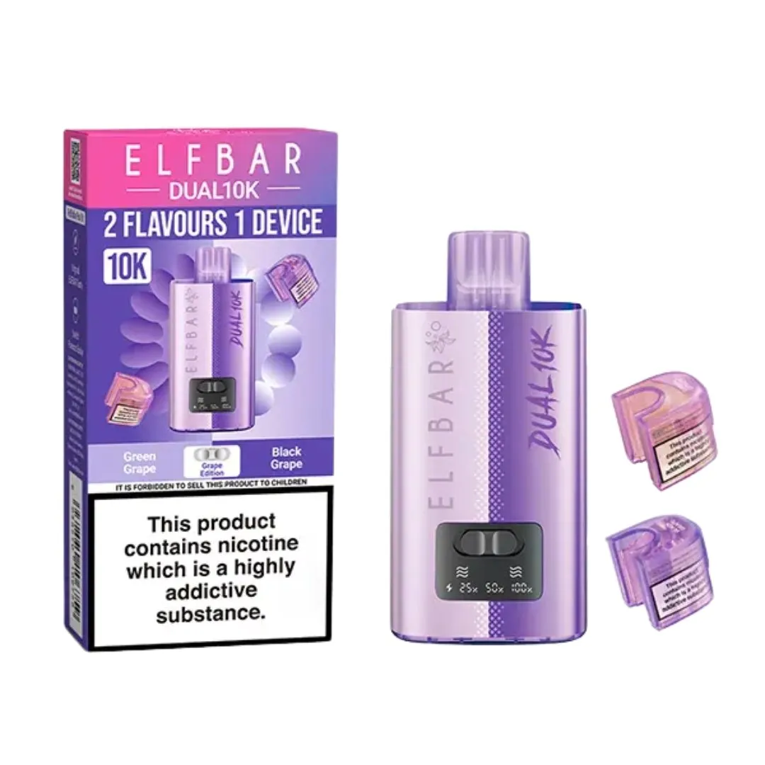 Buy ELFBAR Dual 10000 Puffs Prefilled Vape | £9.29 - Vape Fair