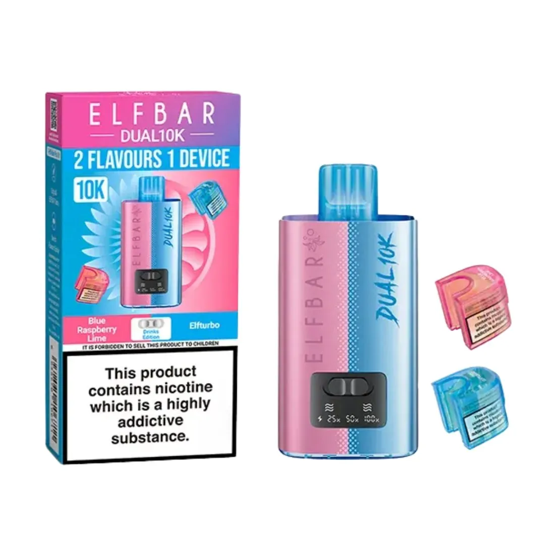 Buy ELFBAR Dual 10000 Puffs Prefilled Vape | £9.29 - Vape Fair