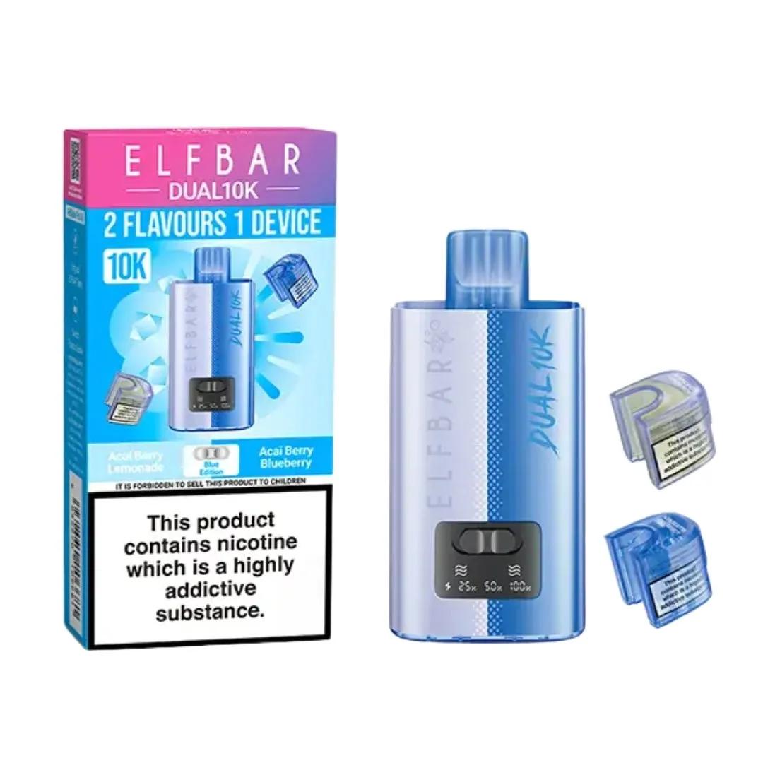 Buy ELFBAR Dual 10000 Puffs Prefilled Vape | £9.29 - Vape Fair