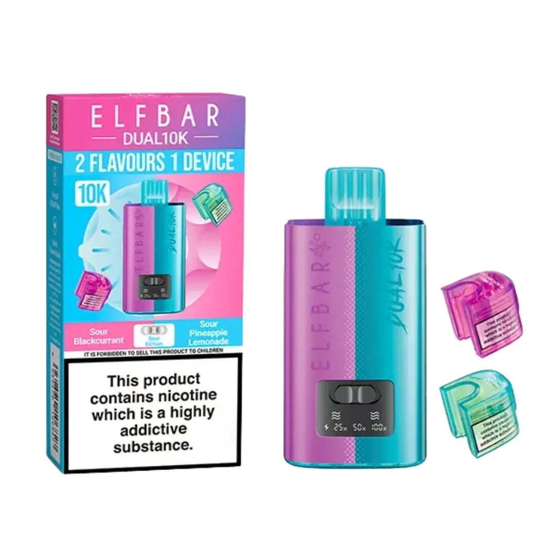 Buy ELFBAR Dual 10000 Puffs Prefilled Vape | £9.29 - Vape Fair