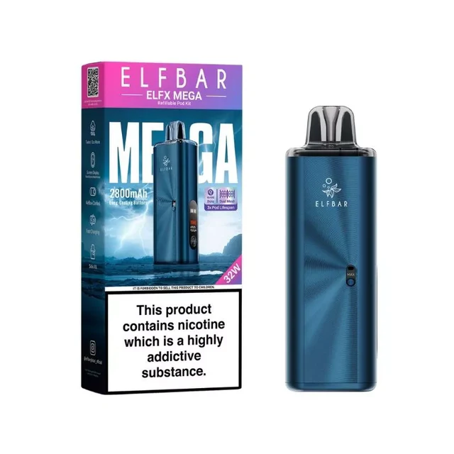 Elf Bar ELFX Mega Pod Kit - Rechargeable Refillable Vape