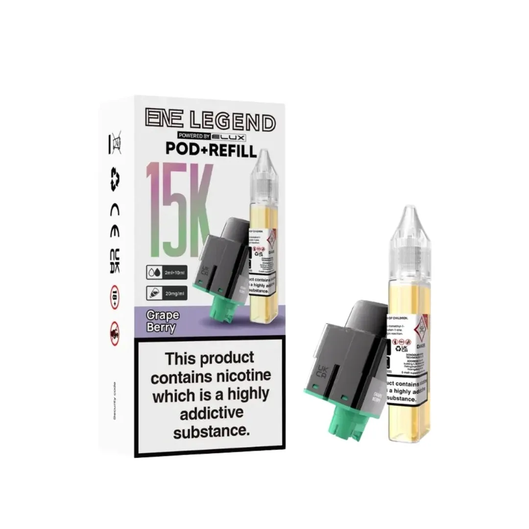 Buy Elux ENE Legend 15k Refill Pods | £5.80 - Vape Fair