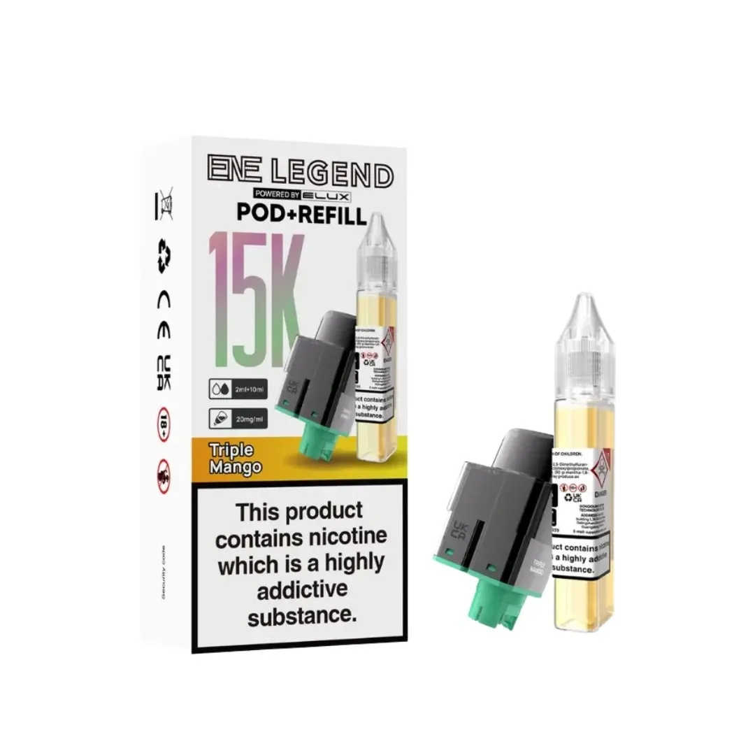 Buy Elux ENE Legend 15k Refill Pods | £5.80 - Vape Fair