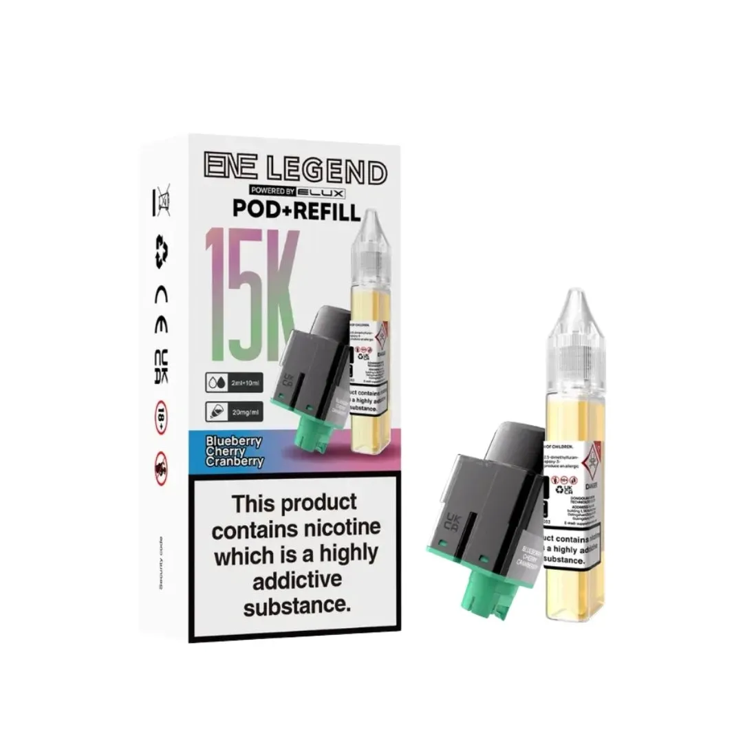 Buy Elux ENE Legend 15k Refill Pods | £5.80 - Vape Fair