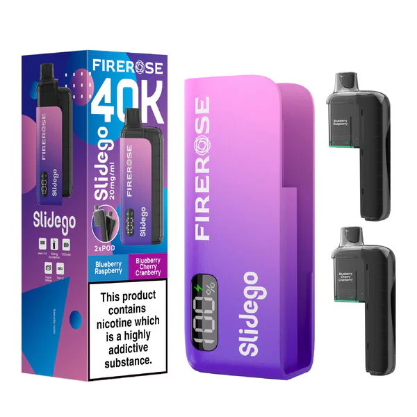 Elux FireRose Slidego 40K Puff Pod Kit - High Capacity Vaping