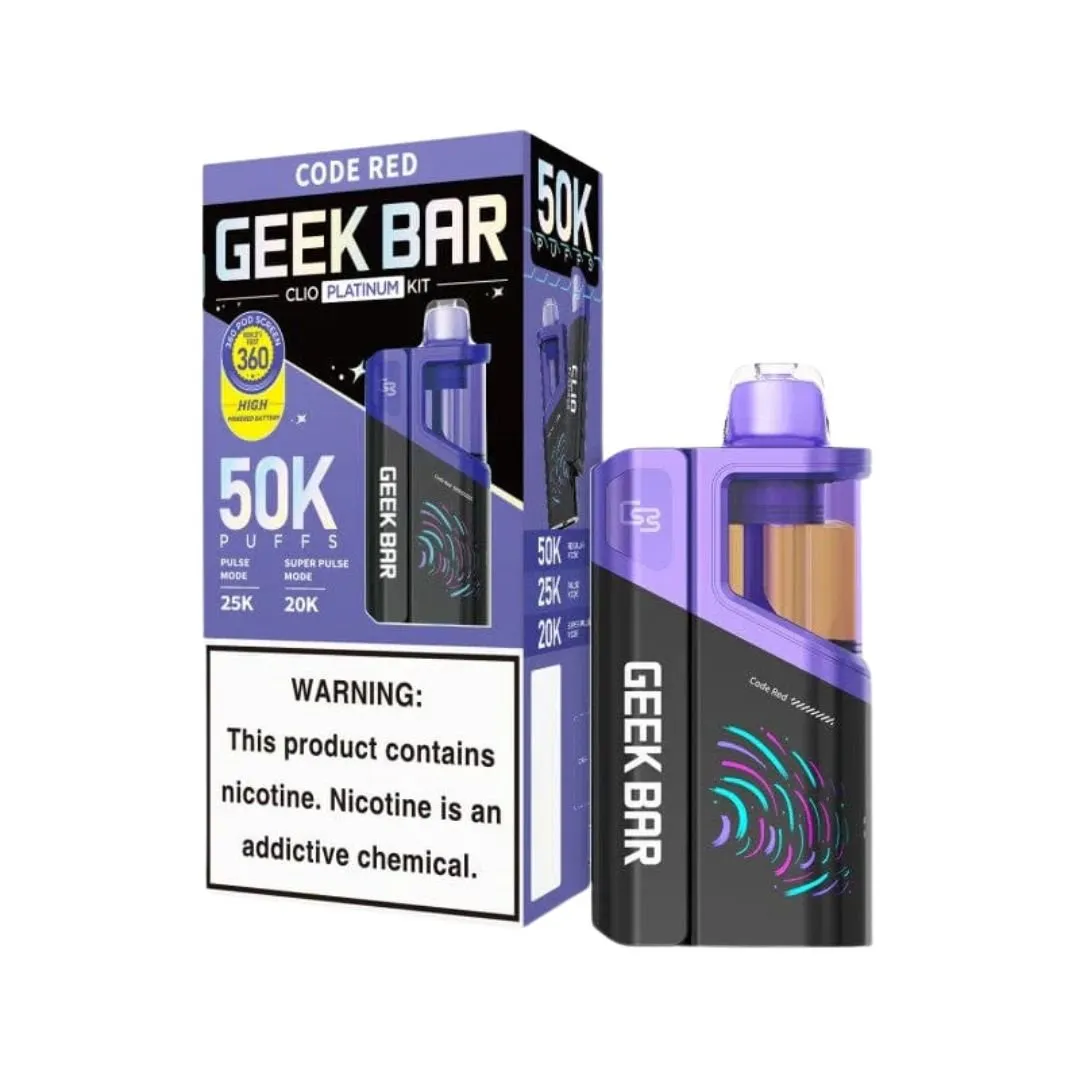 Buy Geek Bar Clio Platinum 50K Kit | £18.90 - Vape Fair
