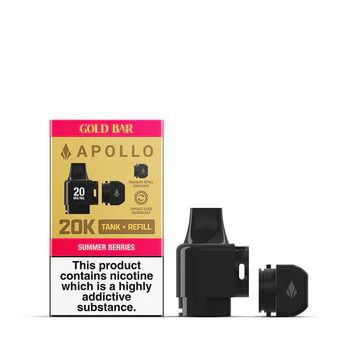 Buy Gold Bar Apollo 20K Pods | £4.89 - Vape Fair