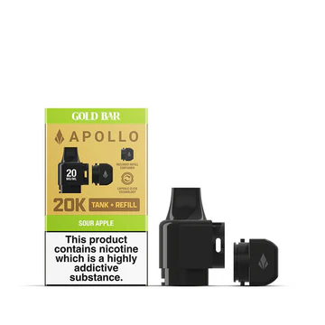 Buy Gold Bar Apollo 20K Pods | £4.89 - Vape Fair