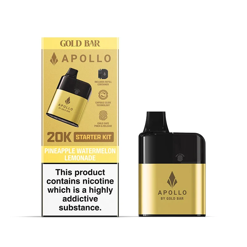 Buy Gold Bar Apollo 20K Kit | £8.29 - Vape Fair
