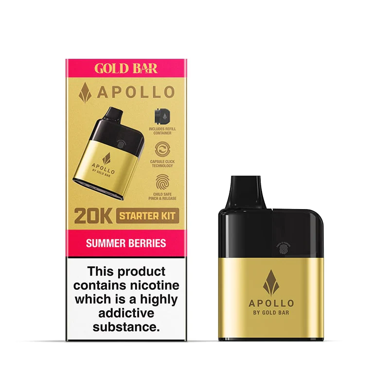 Buy Gold Bar Apollo 20K Kit | £8.29 - Vape Fair