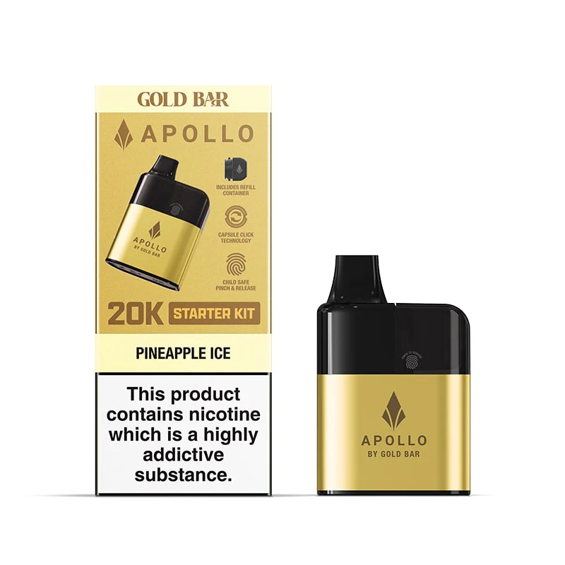 Buy Gold Bar Apollo 20K Kit | £8.29 - Vape Fair