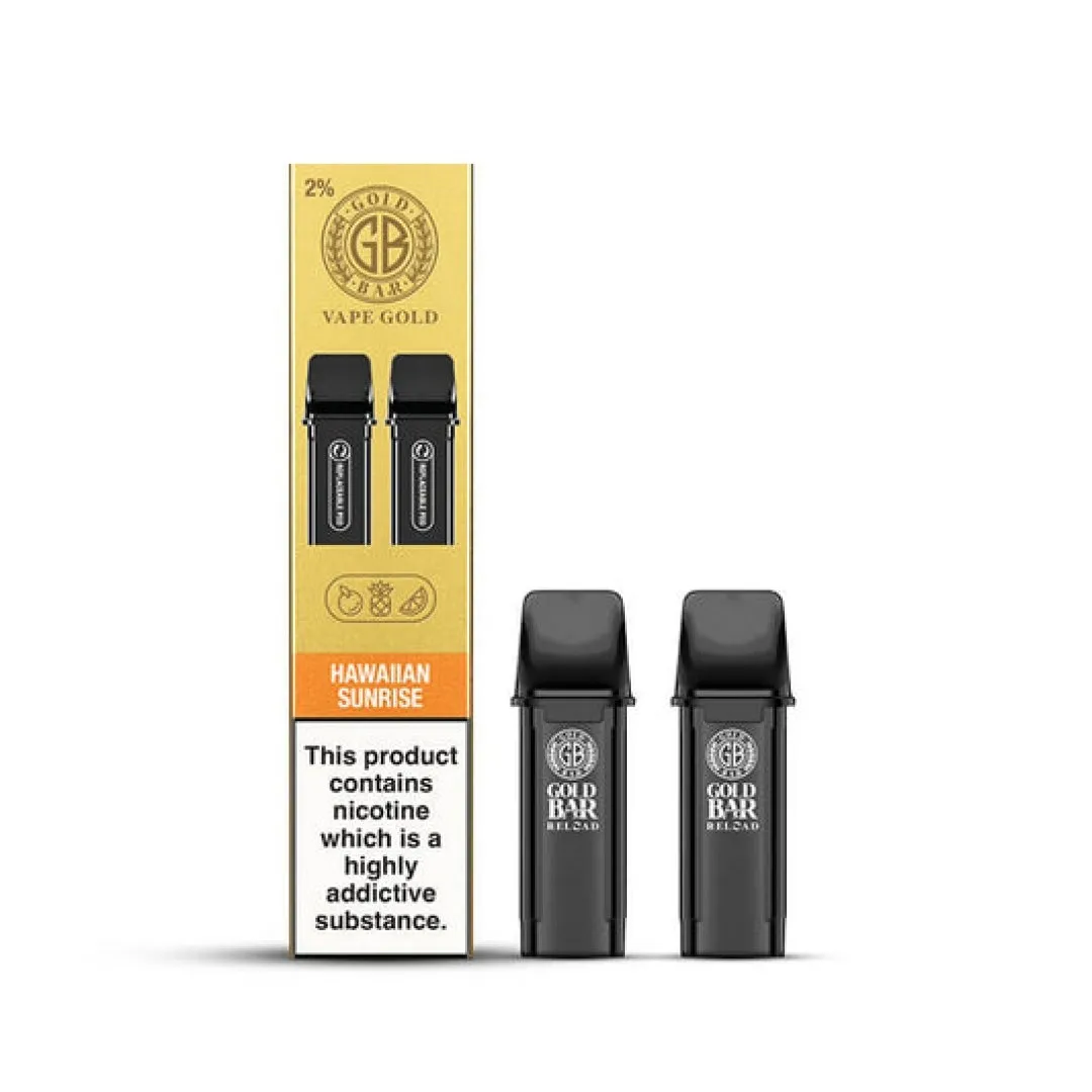 Buy Gold Bar Reload Prefilled Pods | £4.00 - Vape Fair