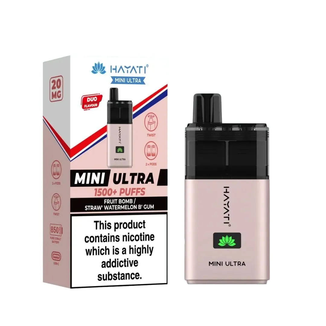 Shop Hayati Mini Ultra 1500 Puffs Vape | £7.39 - Vape Fair