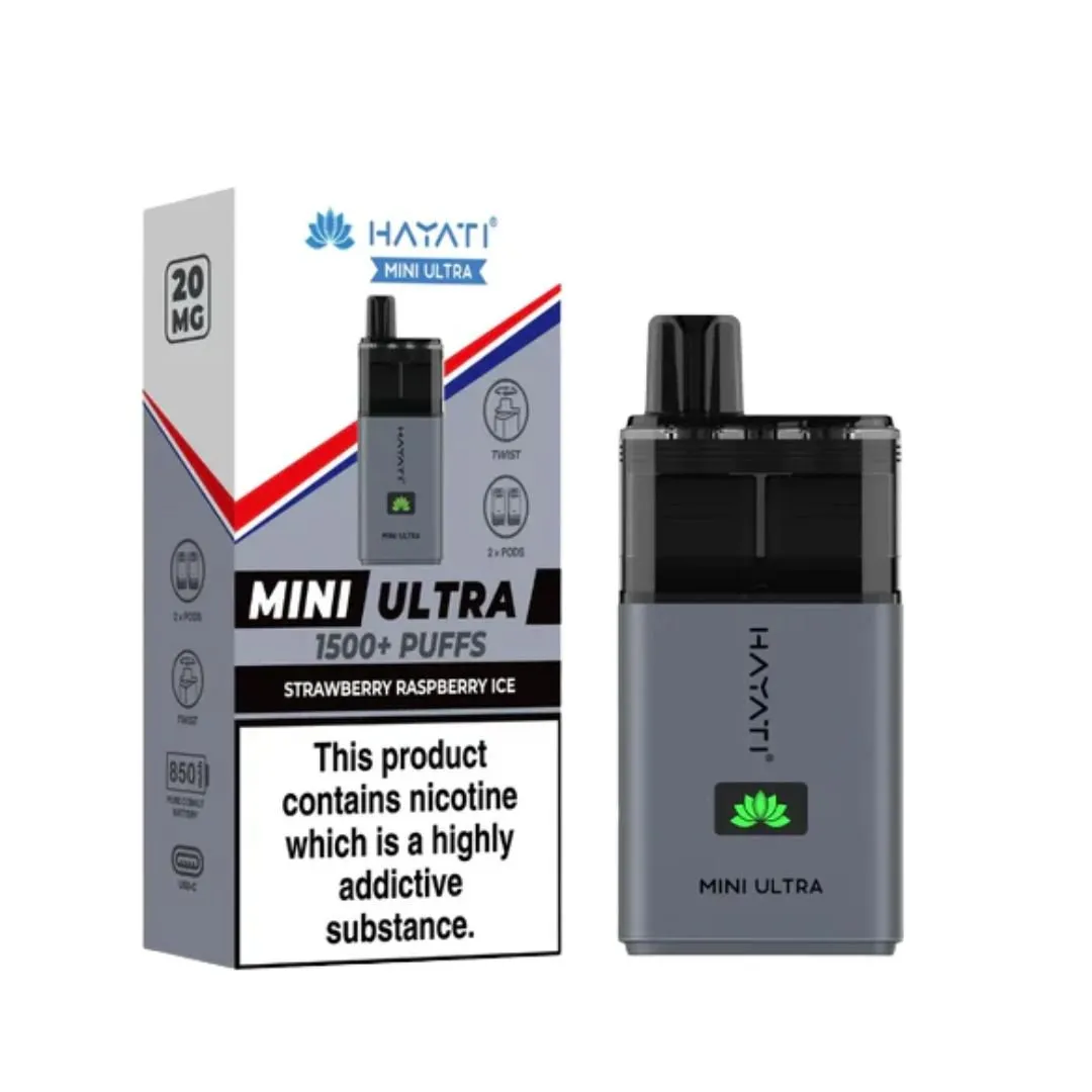 Shop Hayati Mini Ultra 1500 Puffs Vape | £7.39 - Vape Fair