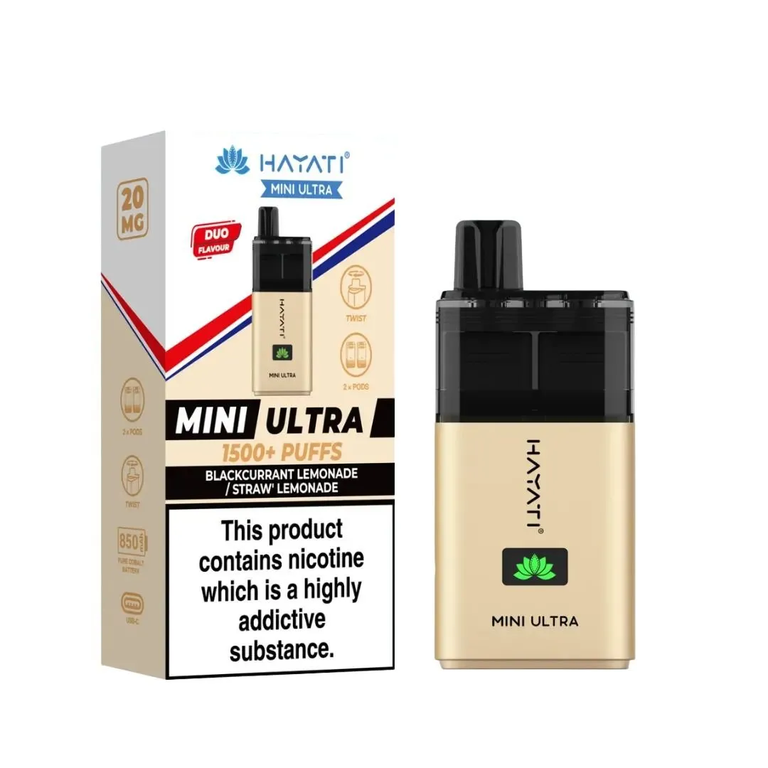 Shop Hayati Mini Ultra 1500 Puffs Vape | £7.39 - Vape Fair