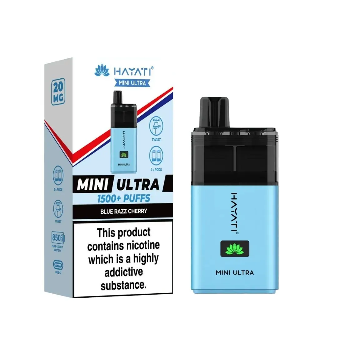 Shop Hayati Mini Ultra 1500 Puffs Vape | £7.39 - Vape Fair