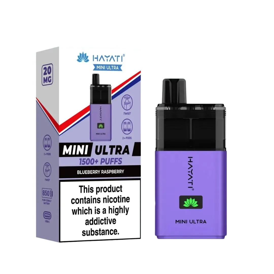 Shop Hayati Mini Ultra 1500 Puffs Vape | £7.39 - Vape Fair