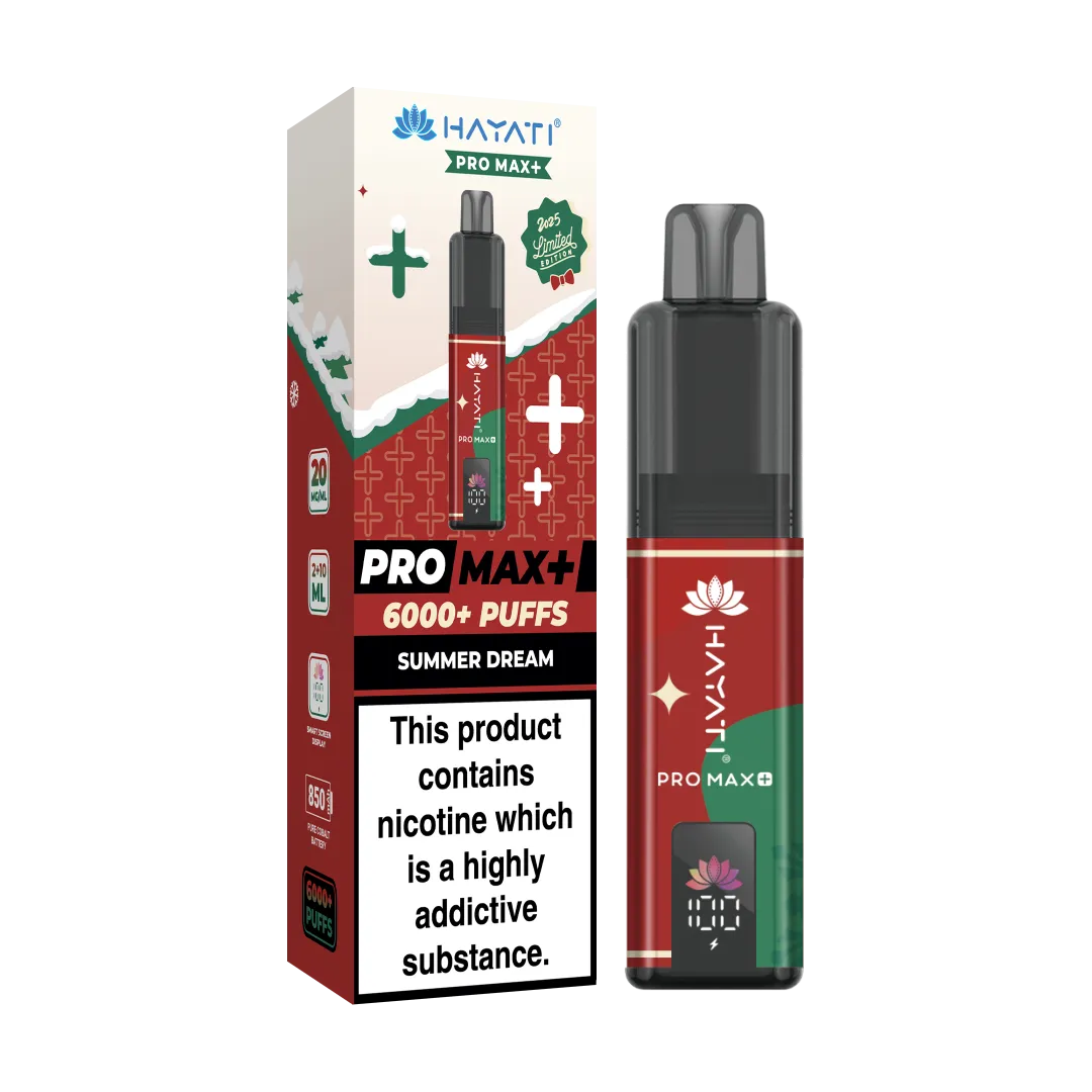 Buy Hayati Pro Max Plus 6000 Xmas Edition | £9.79 Vape Fair