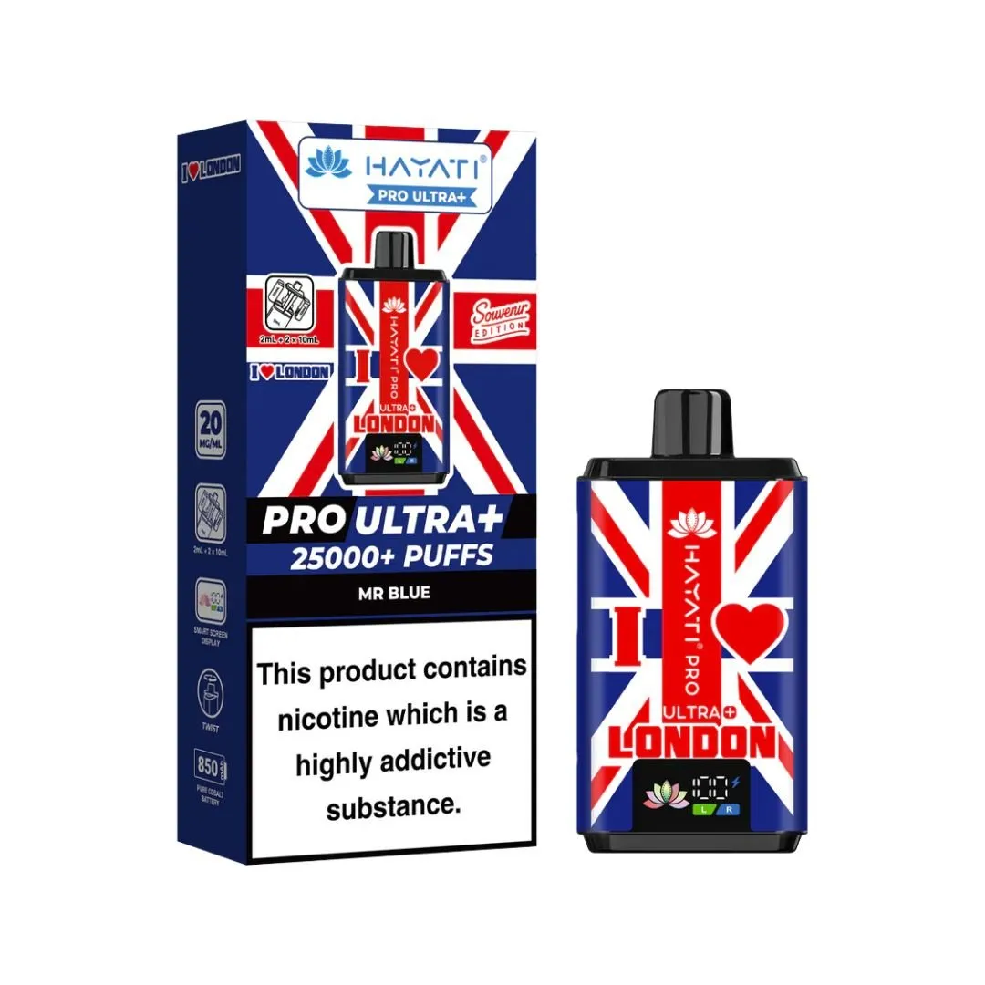 Buy Hayati Pro Ultra+ 25K England | £10.29 - Vape Fair