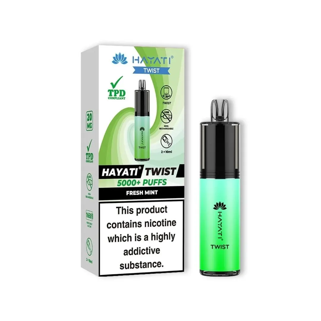 Buy Hayati Twist 5000 Prefilled Vape Kit | £5.30 - Vape Fair