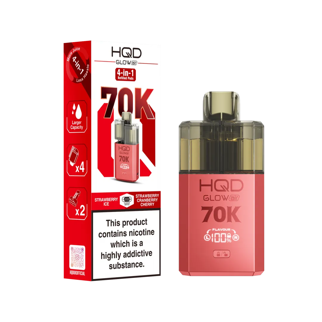 Buy HQD Glow Air 70K Vape Kit | £11.49 - Vape Fair