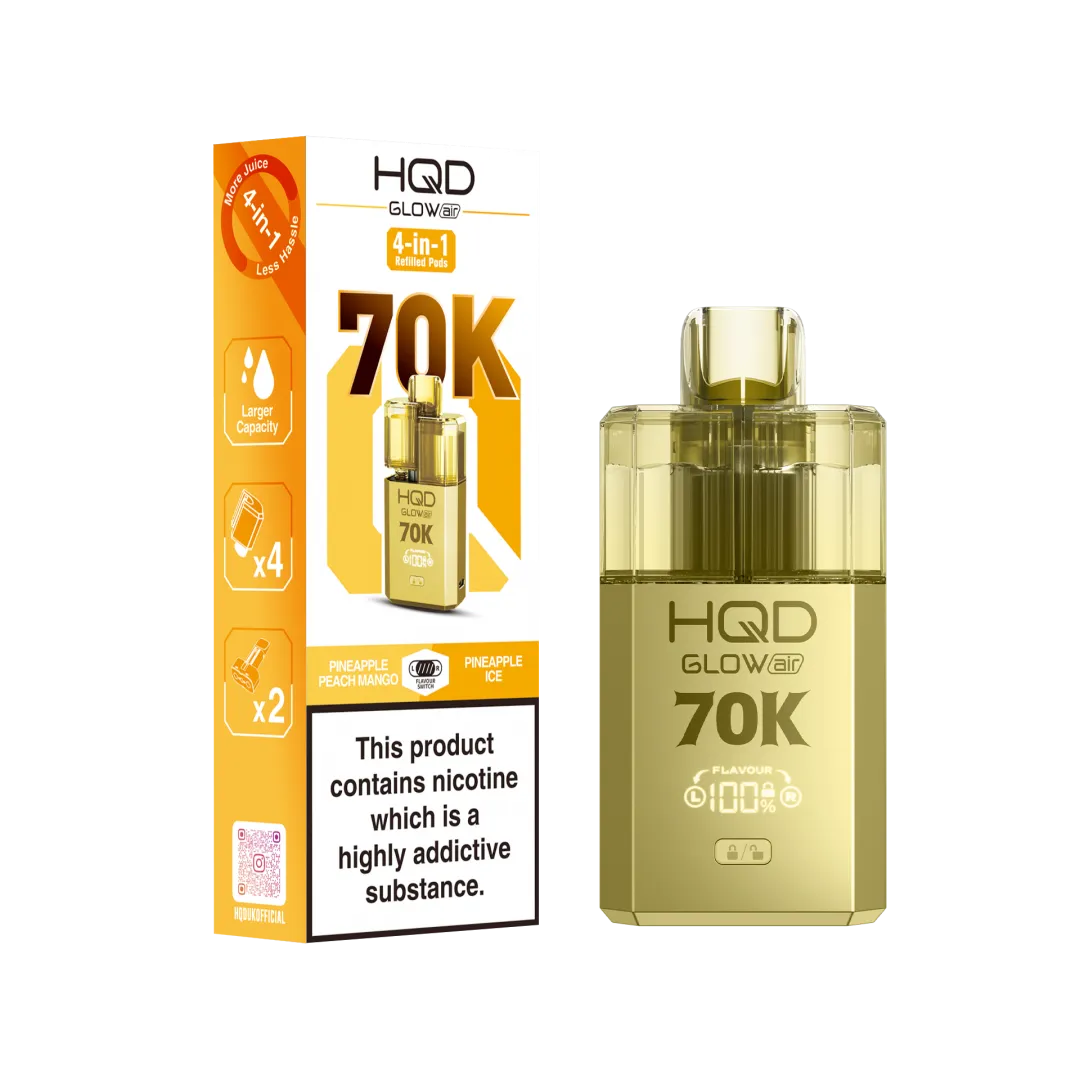 Buy HQD Glow Air 70K Vape Kit | £11.49 - Vape Fair