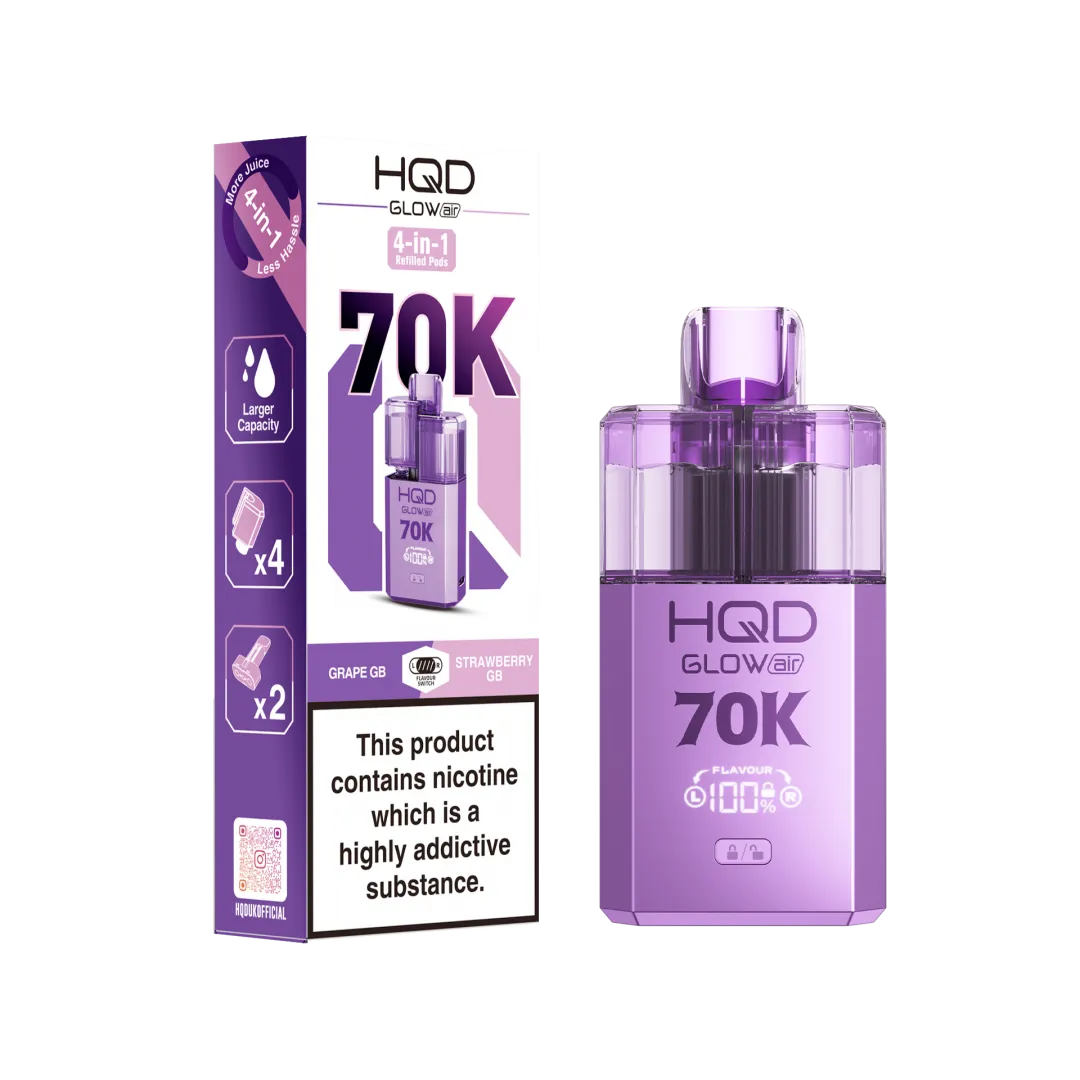 Buy HQD Glow Air 70K Vape Kit | £11.49 - Vape Fair