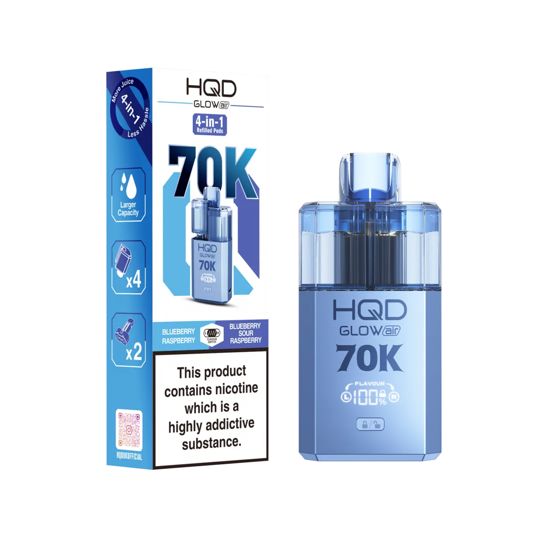 Buy HQD Glow Air 70K Vape Kit | £11.49 - Vape Fair