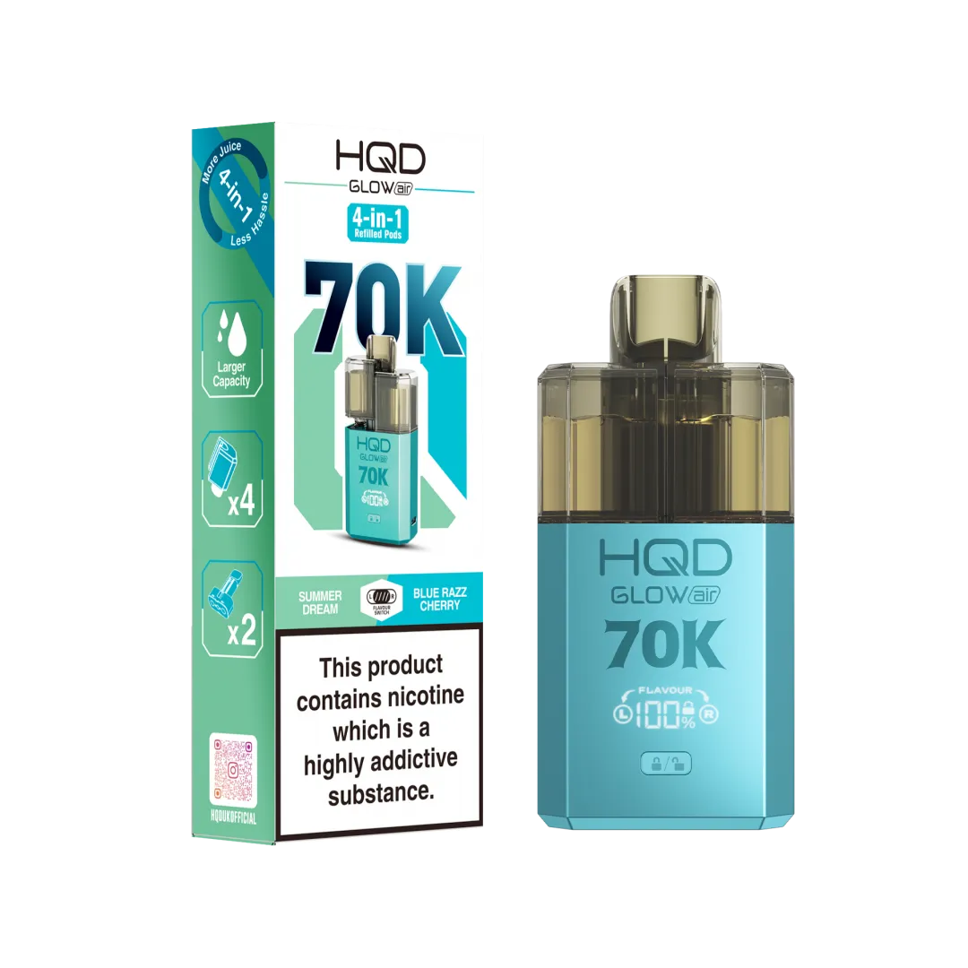 Buy HQD Glow Air 70K Vape Kit | £11.49 - Vape Fair