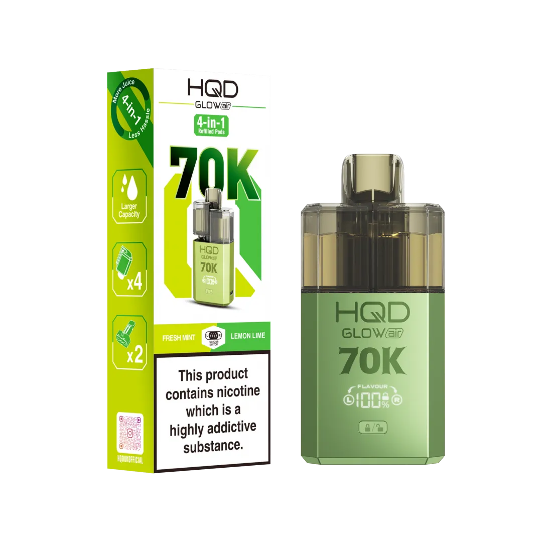Buy HQD Glow Air 70K Vape Kit | £11.49 - Vape Fair