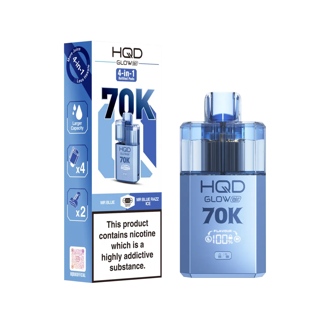 Buy HQD Glow Air 70K Vape Kit | £11.49 - Vape Fair