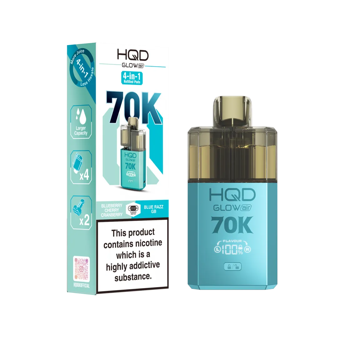Buy HQD Glow Air 70K Vape Kit | £11.49 - Vape Fair