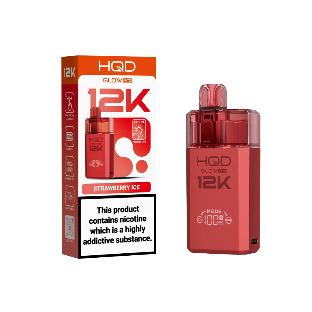Buy HQD Glow Pro 12K Prefilled Pod Kit | £8.29 - Vape Fair