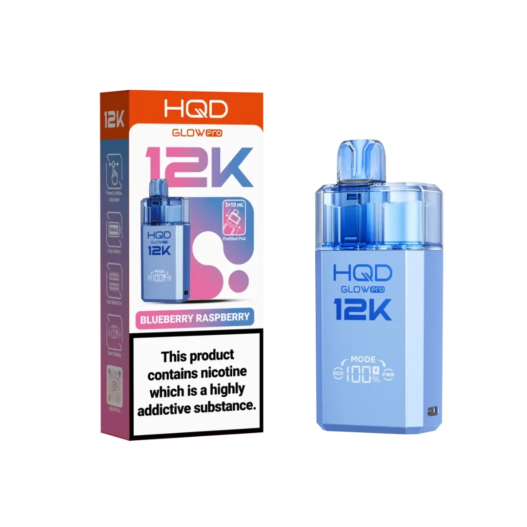 Buy HQD Glow Pro 12K Prefilled Pod Kit | £8.29 - Vape Fair