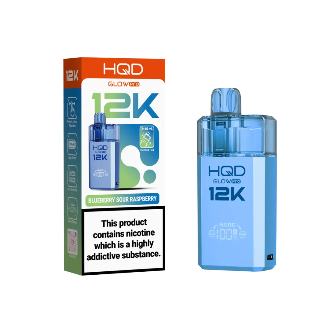 Buy HQD Glow Pro 12K Prefilled Pod Kit | £8.29 - Vape Fair