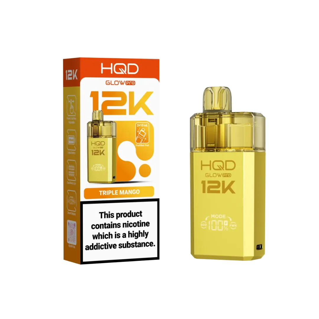 Buy HQD Glow Pro 12K Prefilled Pod Kit | £8.29 - Vape Fair