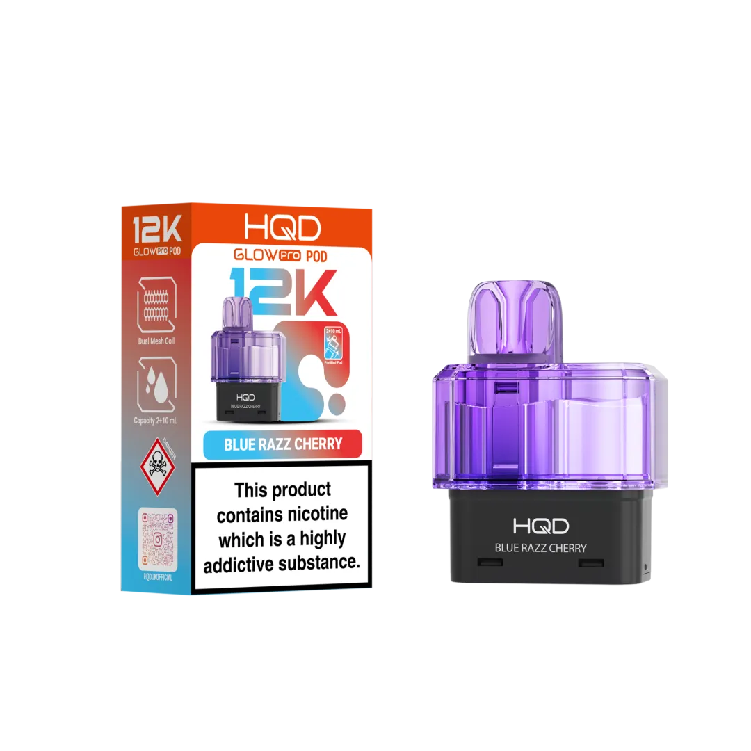 Buy HQD Glow Pro 12K Prefilled Pods | £6.29 - Vape Fair