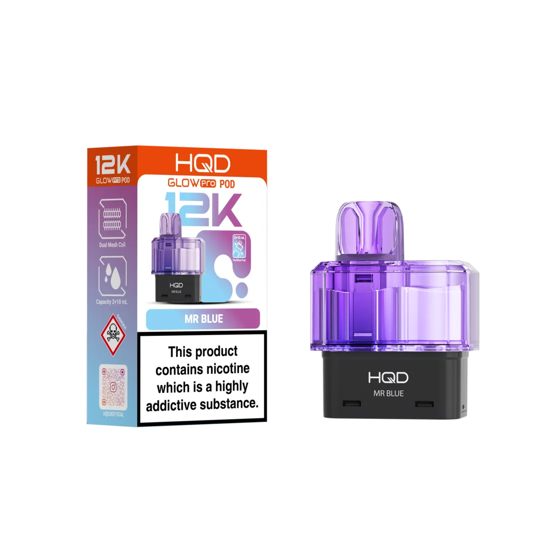 Buy HQD Glow Pro 12K Prefilled Pods | £6.29 - Vape Fair