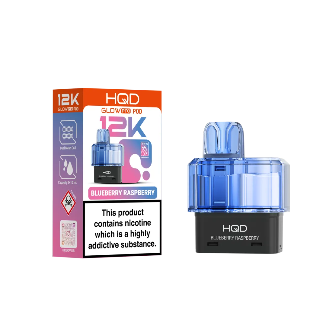 Buy HQD Glow Pro 12K Prefilled Pods | £6.29 - Vape Fair