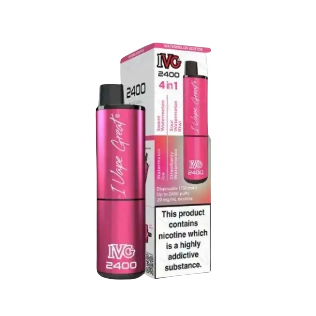 Buy IVG 2400 4-in-1 Prefilled Vape Kit | £10.79 - Vape Fair