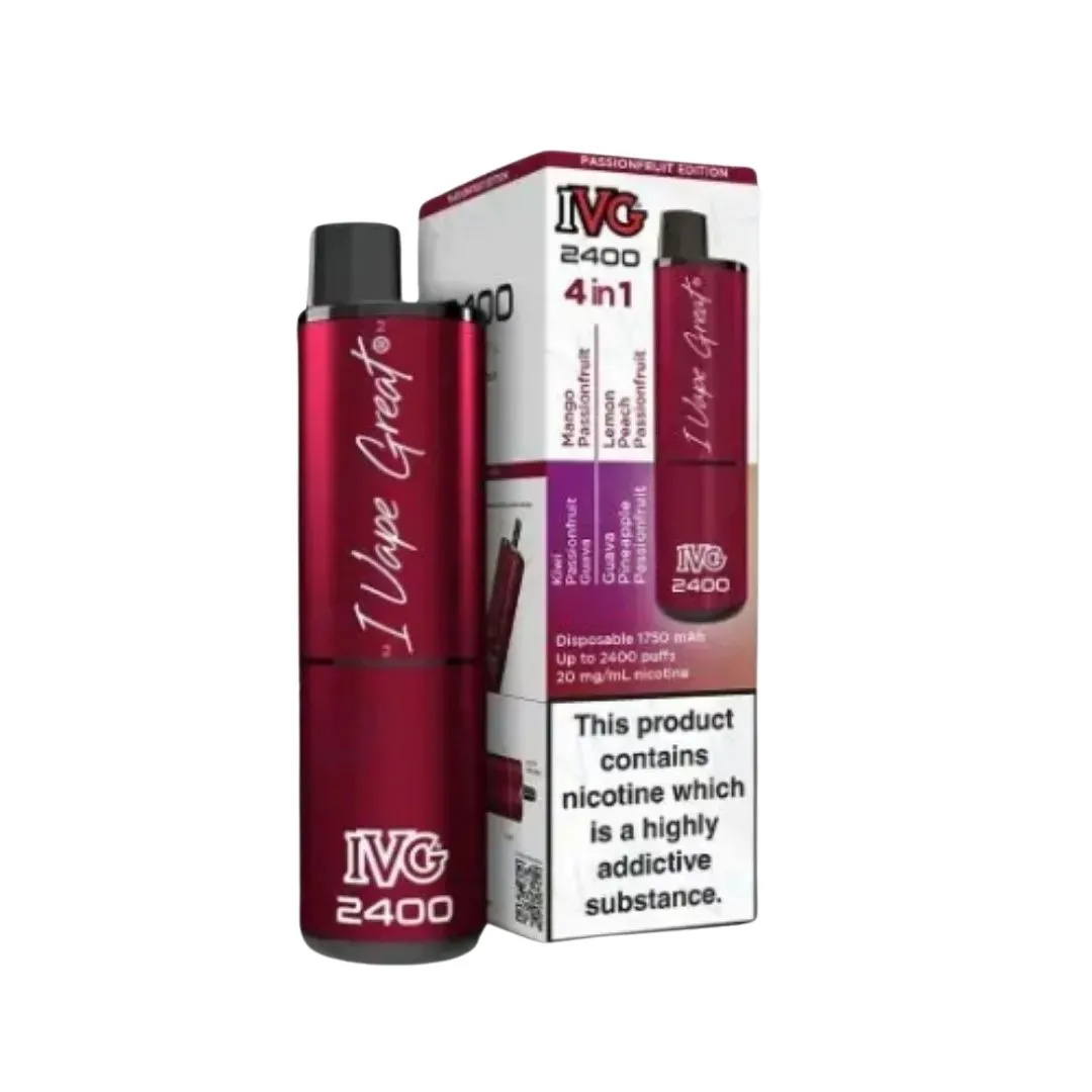 Buy IVG 2400 4-in-1 Prefilled Vape Kit | £10.79 - Vape Fair