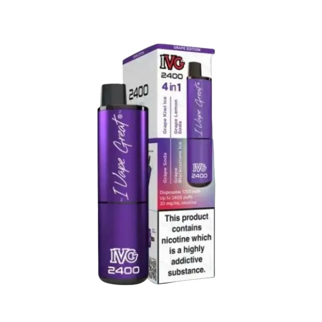 Buy IVG 2400 Reload 4-in-1 Kit | £10.89 - Vape Fair