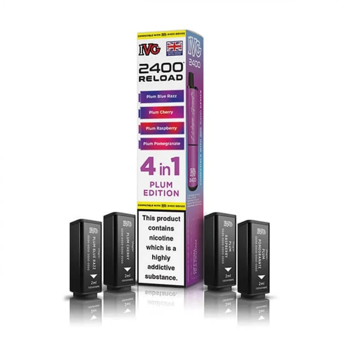 Buy IVG 2400 Reload 4-in-1 Pods | £7.49 - Vape Fair