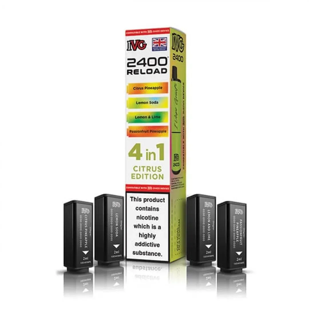 Buy IVG 2400 Reload 4-in-1 Pods | £7.49 - Vape Fair