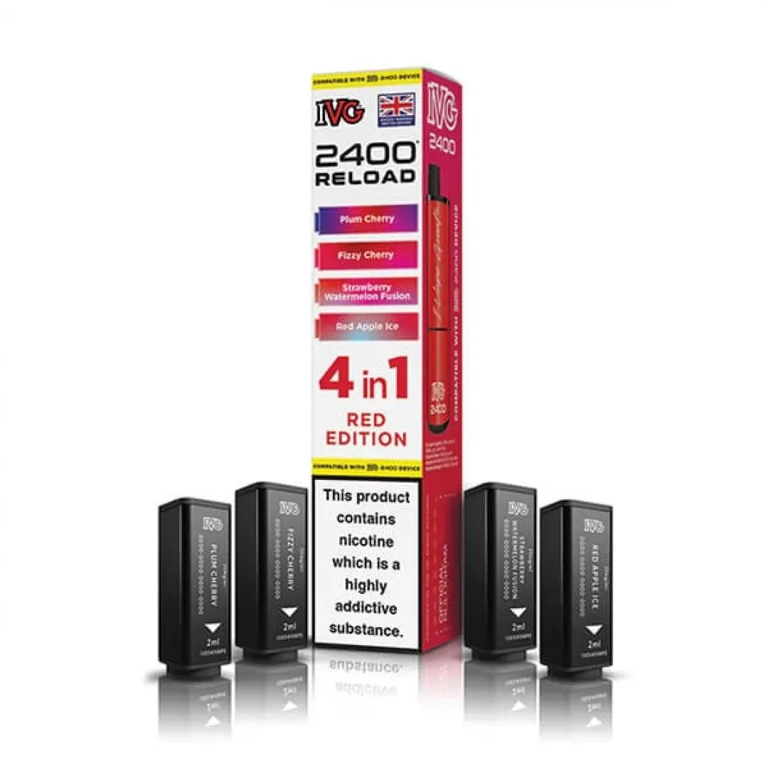 Buy IVG 2400 Reload 4-in-1 Pods | £7.49 - Vape Fair