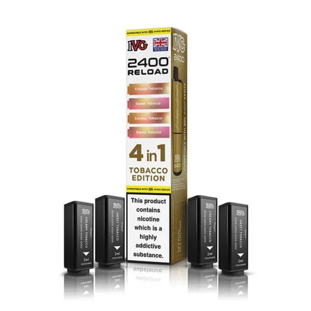 Buy IVG 2400 Reload 4-in-1 Pods | £7.49 - Vape Fair