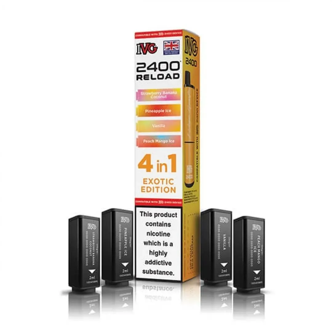Buy IVG 2400 Reload 4-in-1 Pods | £7.49 - Vape Fair