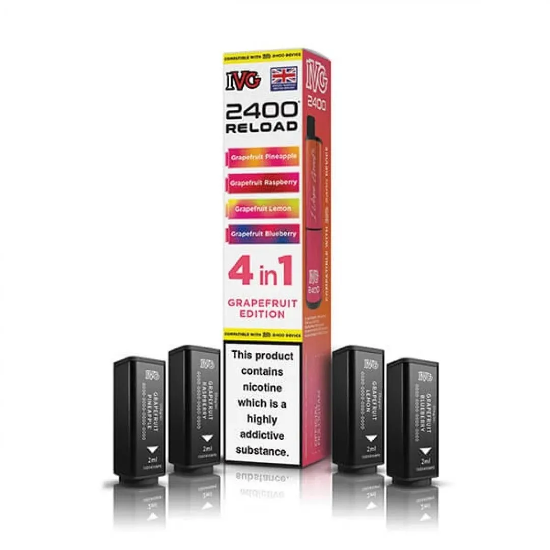 Buy IVG 2400 Reload 4-in-1 Pods | £7.49 - Vape Fair