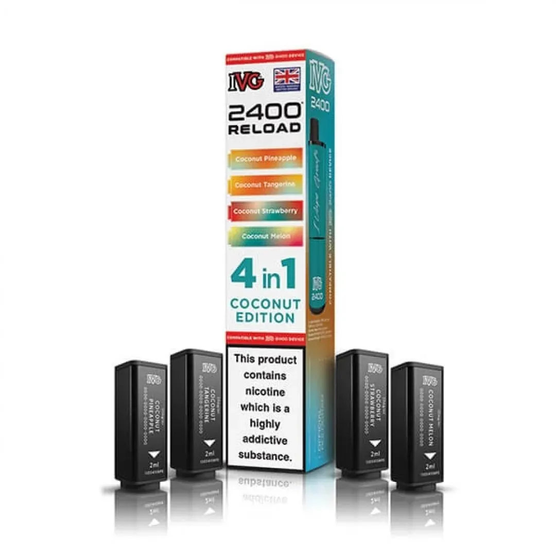 Buy IVG 2400 Reload 4-in-1 Pods | £7.49 - Vape Fair