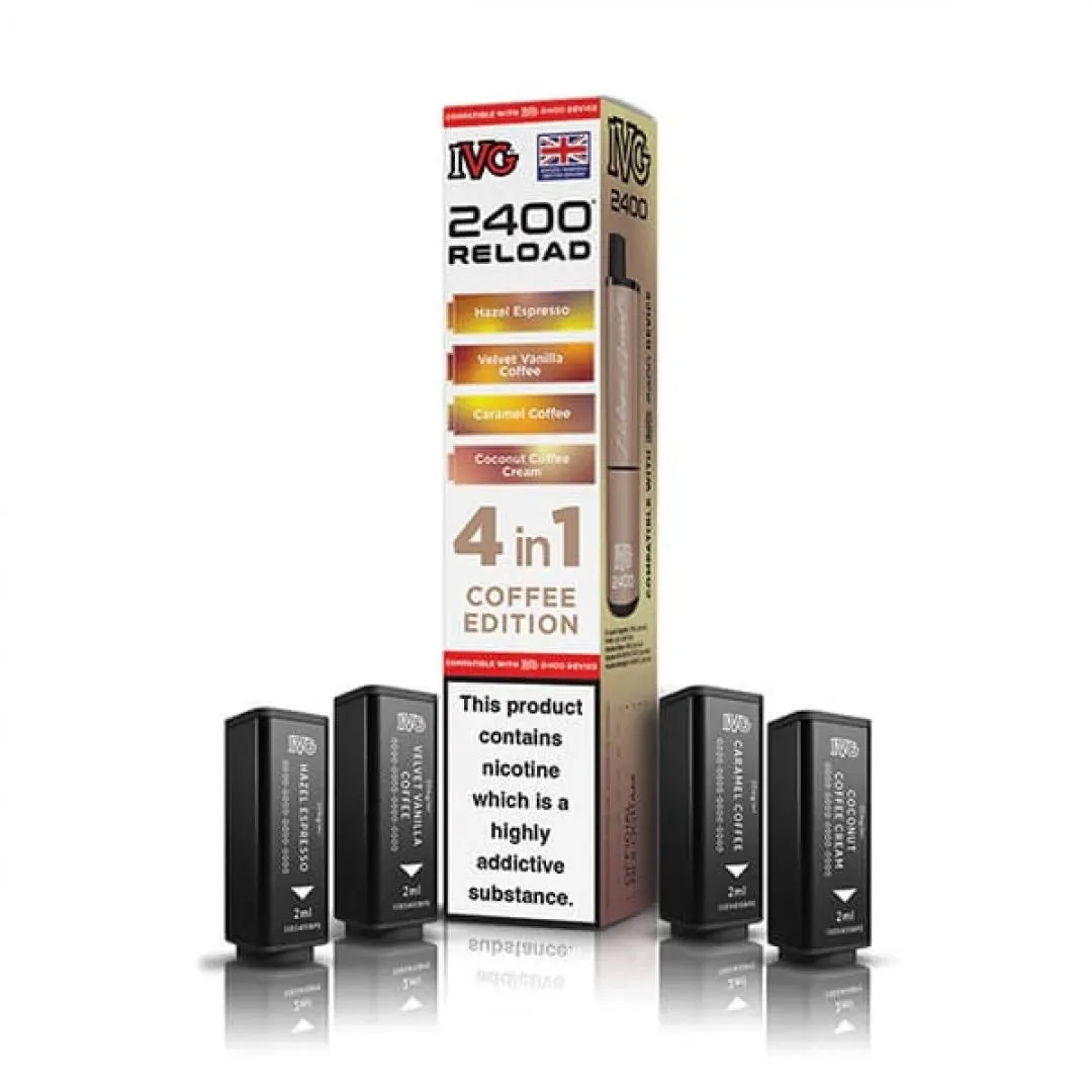 Buy IVG 2400 Reload 4-in-1 Pods | £7.49 - Vape Fair